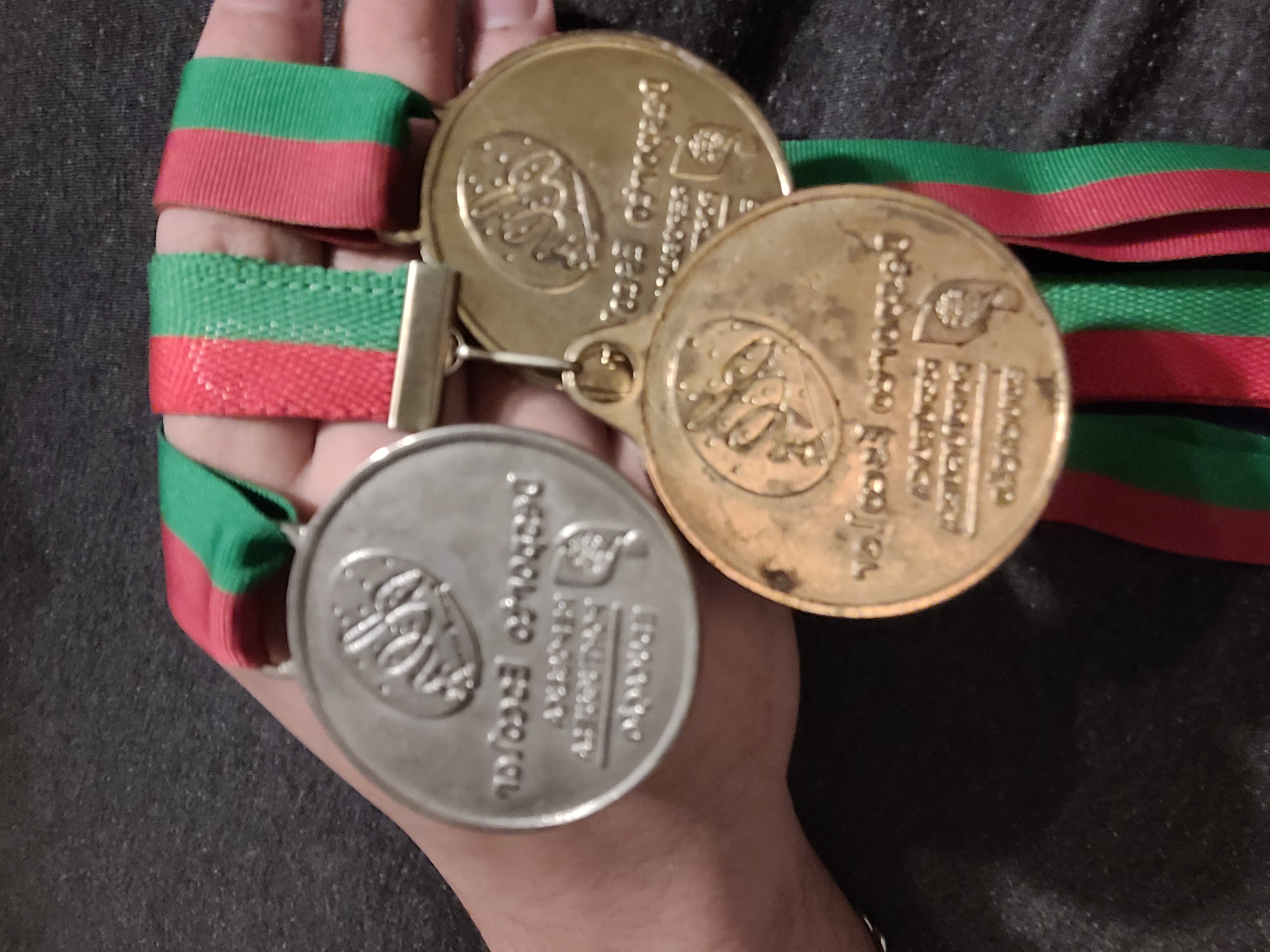 1 Silver and 2 Gold Medals